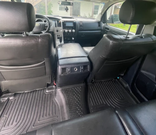 Interior of Toyota tundra cleaned