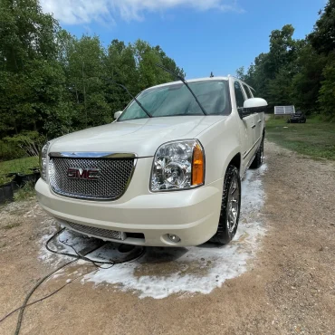 Yukon after wash and wax Yukon Denali after wash and wax
