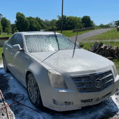 Cadillac during car wash